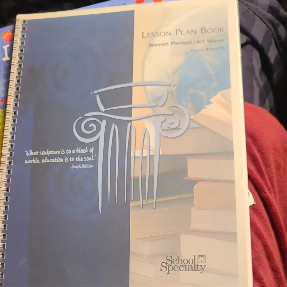 Blue Lesson Plan Book